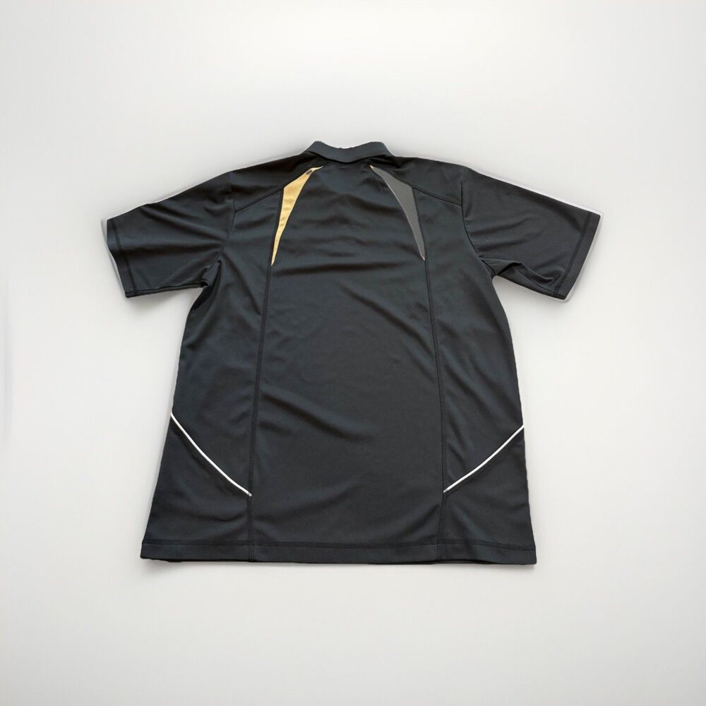 NFL Team Apparel New Orleans Saints NFL Football Polo Shirt Black/Gold - L - Picture 2 of 8